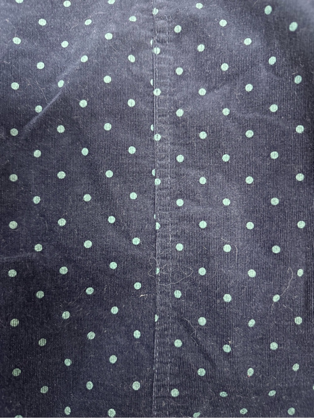 Joules Navy Polka Dot Long Sleeve Corduroy Dress size 4 Classic - Picture 9 of 12